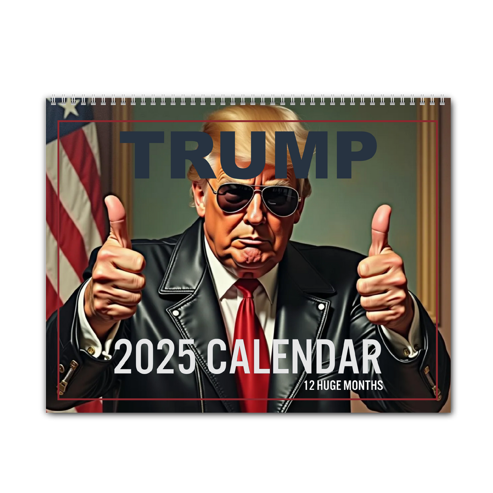 Trump 2025 Wall Calendar DJT Fortified Threads